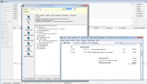 4Master V10 Handwerk VOB Rechnung