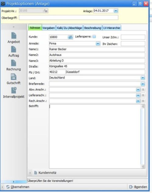 4Master Handwerk V10-Intervallrechnung