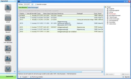 4Master Handwerk V10 -Intervallrechnung